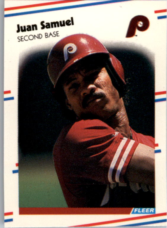1988 Fleer Mini Baseball Cards 101     Juan Samuel